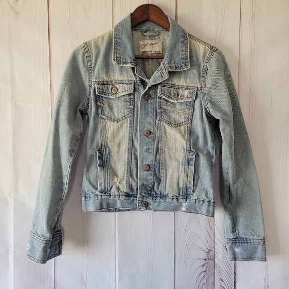 Aeropostale Jackets & Blazers - Women’s Aeropostale Jean Jacket, M, Spring, Classic Denim EUC